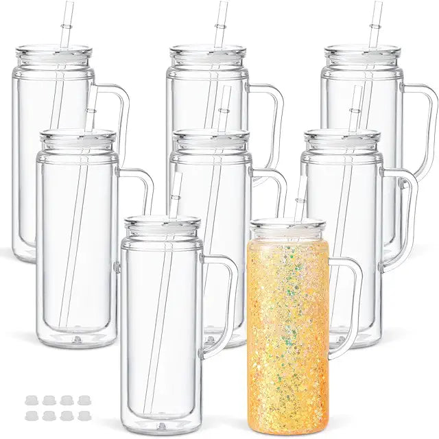 20oz Snow Globe Tumblers Soda Can
