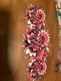 Pink Floral Cheetah Brest Cancer Decal