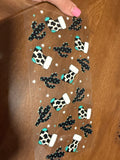 Cactus Cowprint Stocking Decal